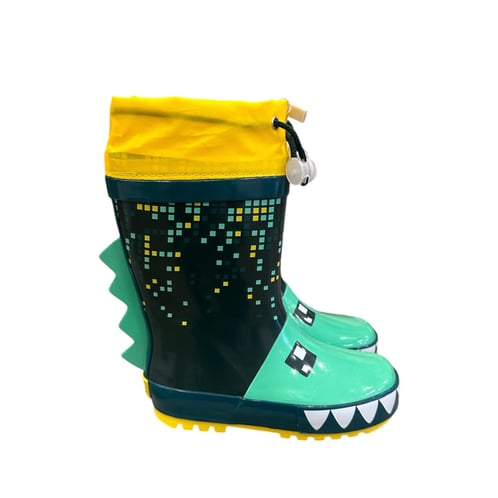 Tuc Tuc Erkek Çocuk Yağmur Botu Kauçuk Dinazor-Yeşil