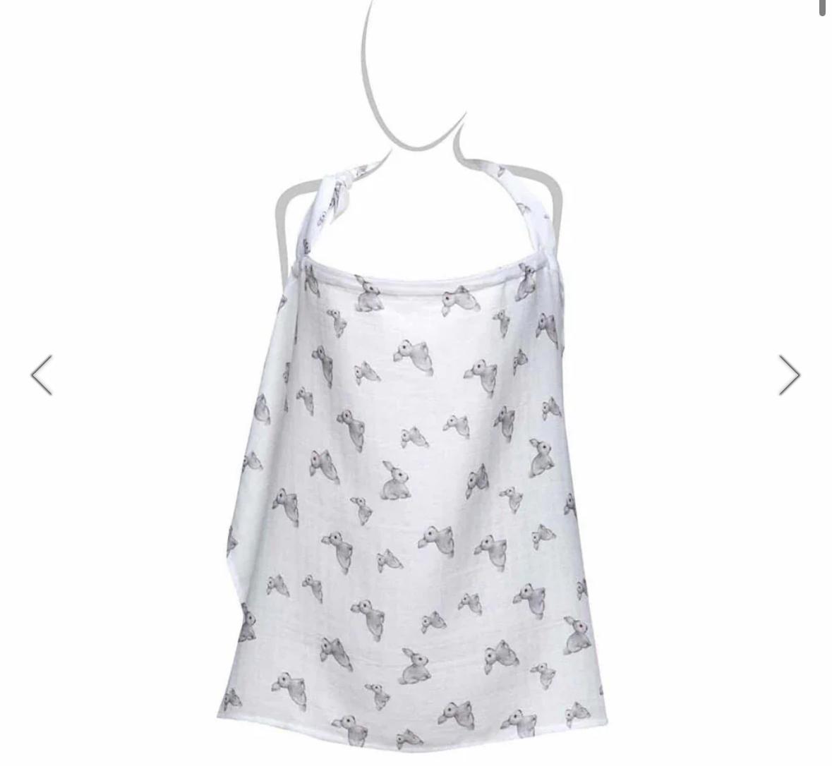 Müslin Bebek Emzirme Önlüğü - Bébé Lapin