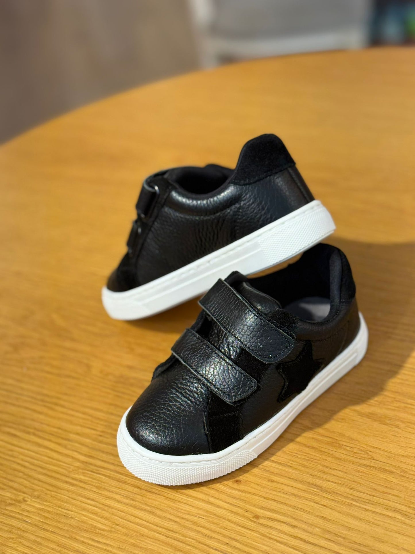 Merli&Rose Star Deri Sneaker | Siyah
