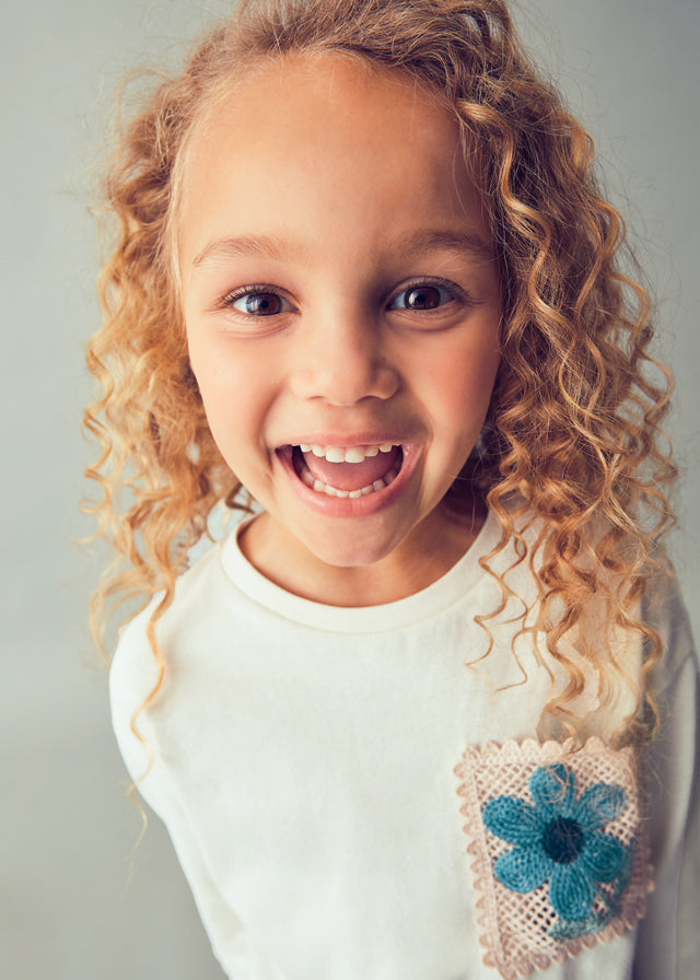 Mayoral Çiçek Detaylı Tshirt 4004