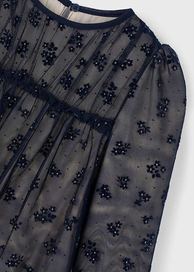 Mayoral Tül Elbise Lacivert 4919