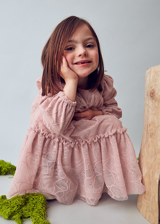 Mayoral Tül Elbise Pembe 4919