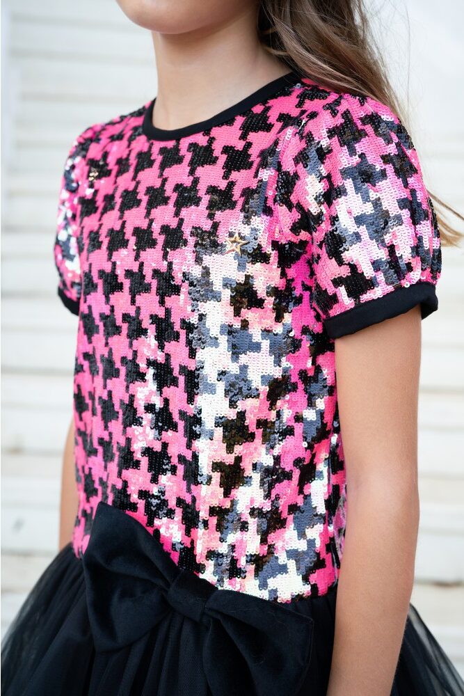 Be Stella Linda Pembe Kaz Ayaklı Desenli