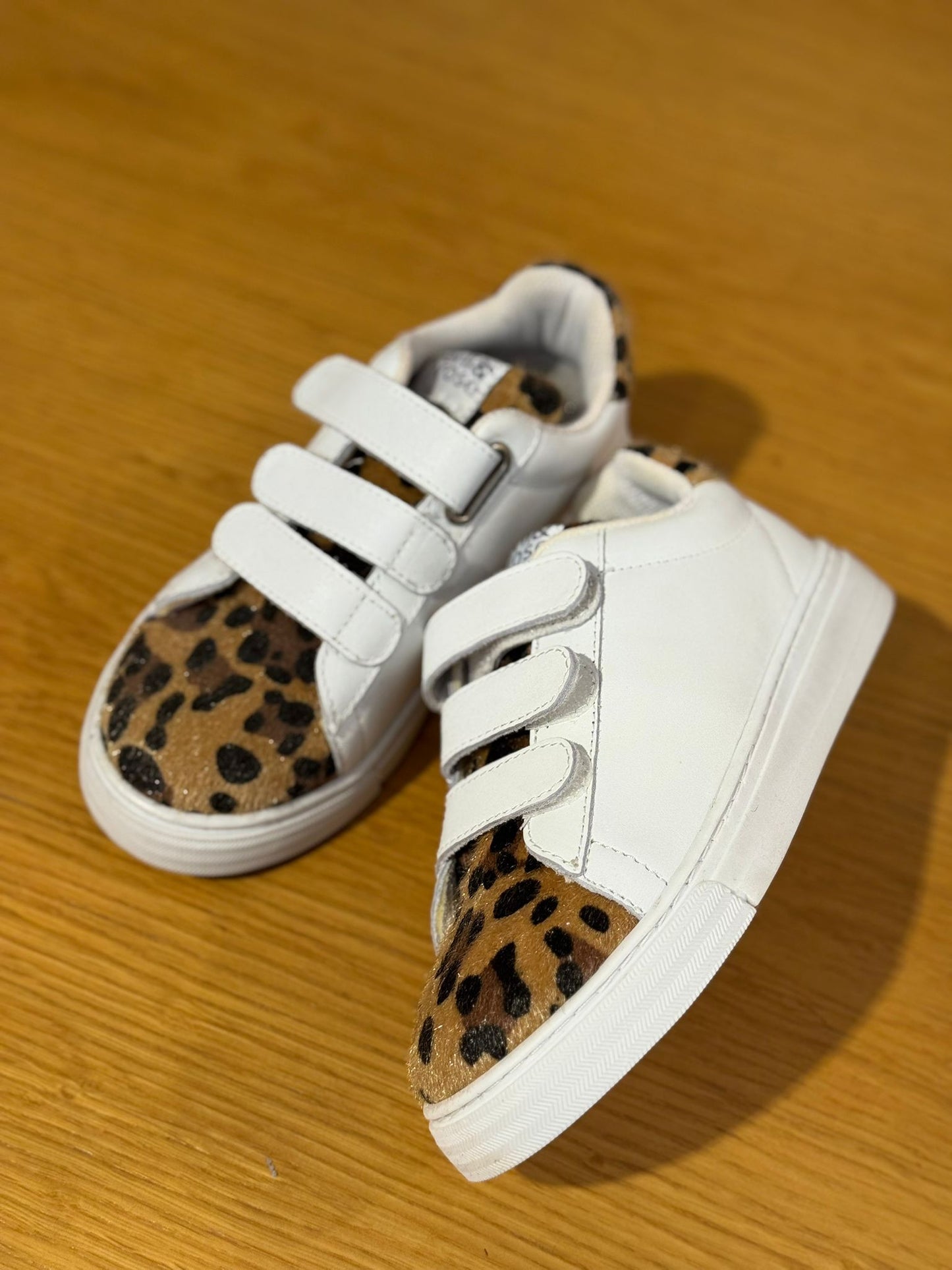 Merli&Rose Star Deri Sneaker | Trio Beyaz Leopar