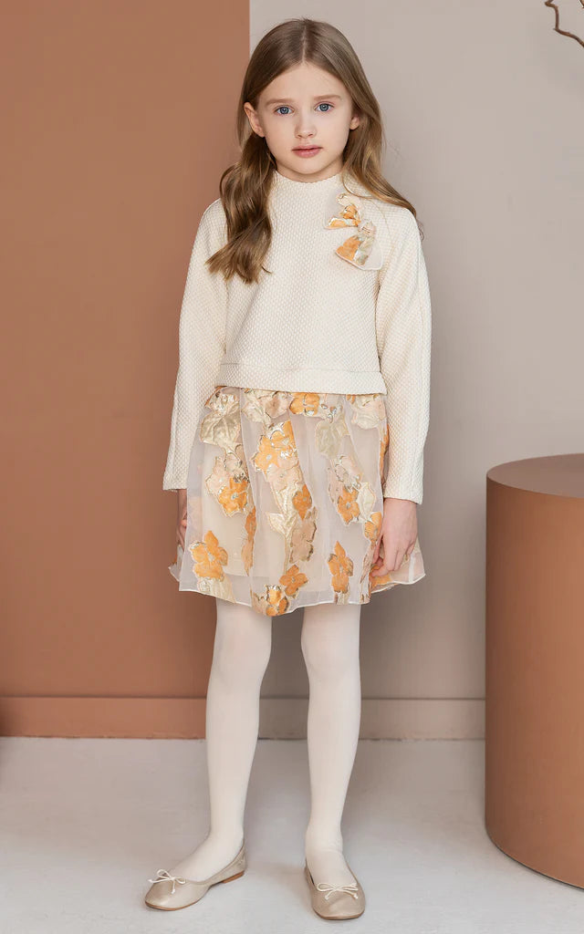 SheShe Somon Renkli Desenli Elbise