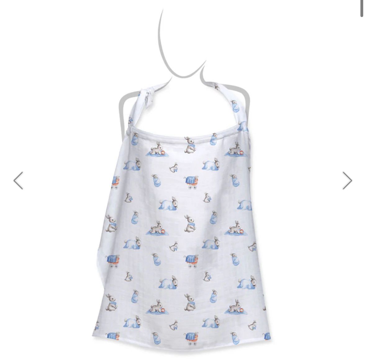 Müslin Bebek Emzirme Önlüğü - Bébé Lapin
