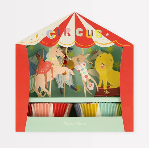 Meri Meri - Circus Cupcake Kit - Sirk Cupcake Kit (x24)