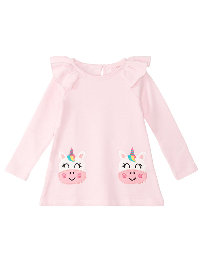 Deno Kids Cowcorn Pembe Kız Çocuk Elbise