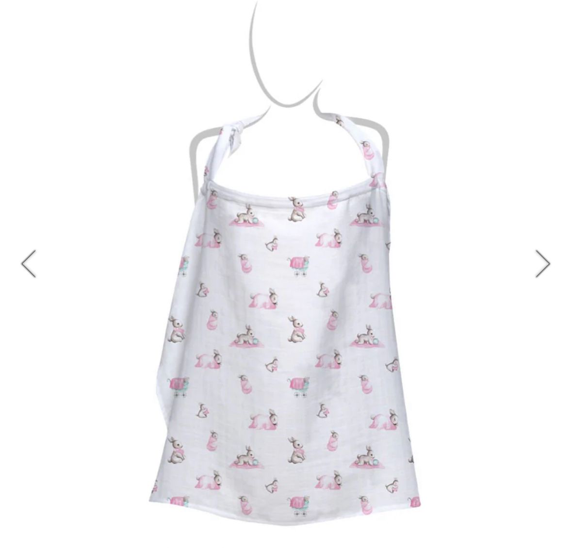 Müslin Bebek Emzirme Önlüğü - Bébé Lapin Rose