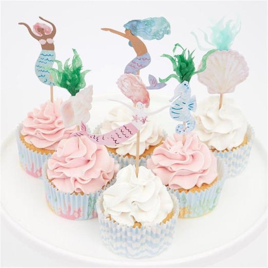 Mermaid Cupcake Kit - Deniz Kızı Cupcake Kit