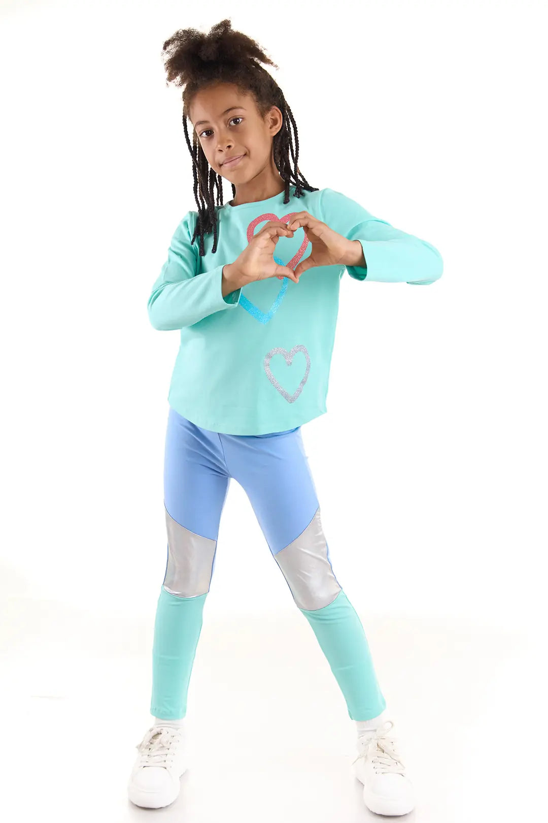 Colorinas Sim Baskılı Uzun Kol Tshirt Mavi