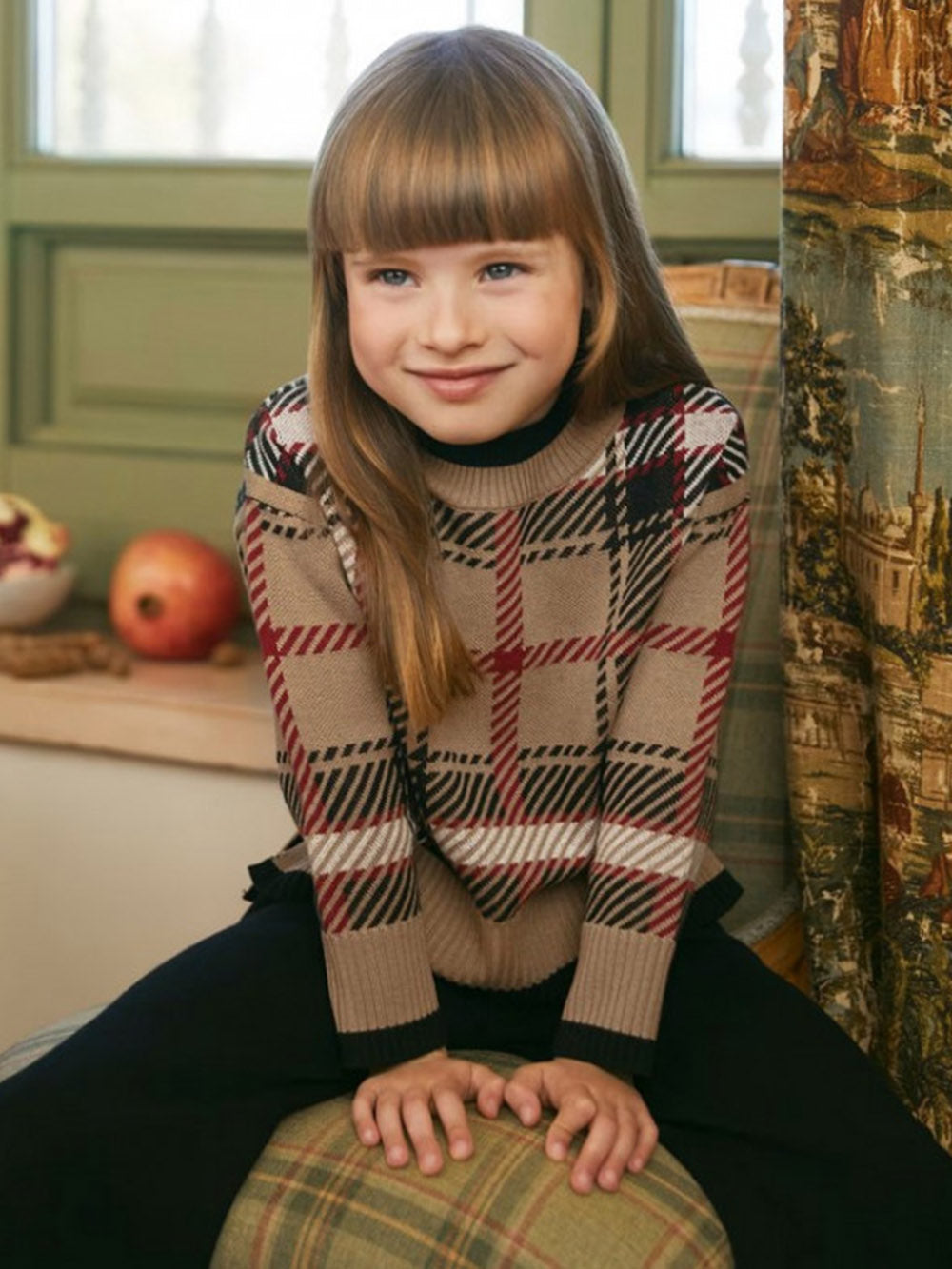 Mayoral Kız Çocuk Triko Pantolon Set