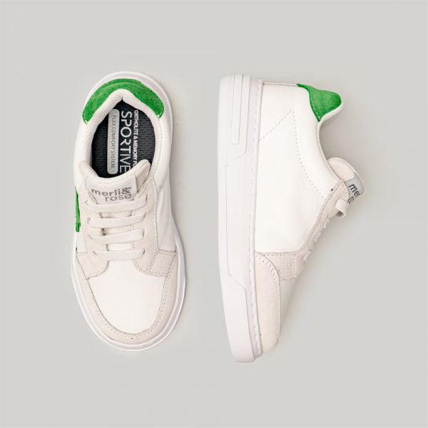 Merli&Rose Deri Star Sneaker | Yeşil