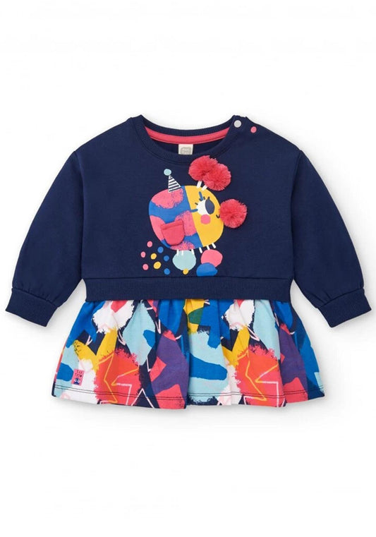 Tuc Tuc Kız Çocuk Lacivert Elbise