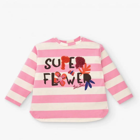 Tuc Tuc Kız Çocuk Super Flower Uzun Kollu T-shirt