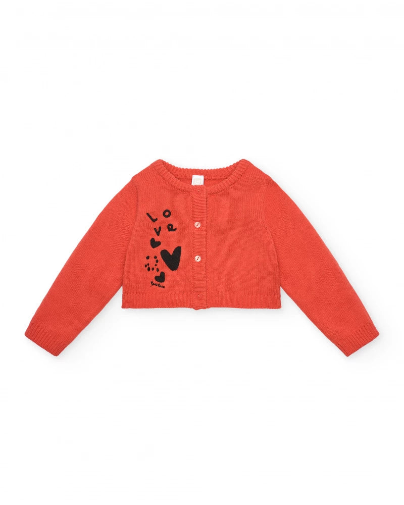 Tuc Tuc Kız Çocuk Kırmızı Ceket